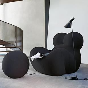 妈妈怀抱懒人椅沙 网红阳台单 发休设计师创意客厅GYM闲沙发意式