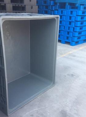 塑卡料板箱1210带盖物料周转箱物箱仓库叉车MRF托流盘封闭式围板