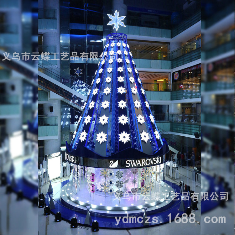 户外大型led灯发光圣诞树摆件酒店商广场超市景区美陈设计装饰品