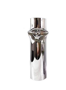 现简欧式茶色灰色玻璃管圆柱花器花瓶摆代件饰UNA样板房约售楼处