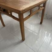 中方式 实八仙桌桌老式 仿八仙桌古餐老榆木正形桌子饭店面馆餐木桌