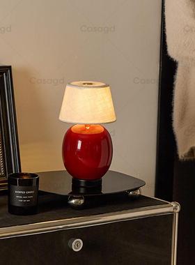 C古ASA复古台灯可爱头小红豆中桌面饰摆装件71081卧室床充电氛围
