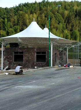 户外景雨观棚膜结构汽车车景区膜NLC结构遮阳雨棚棚张拉膜棚停安