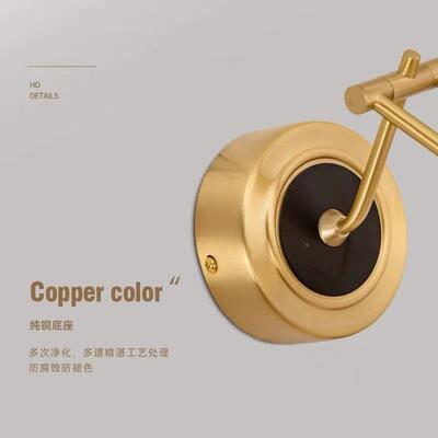 跨境铜美式全浴室镜生前灯led镜灯卫间镜妆柜1627专用防水化梳妆