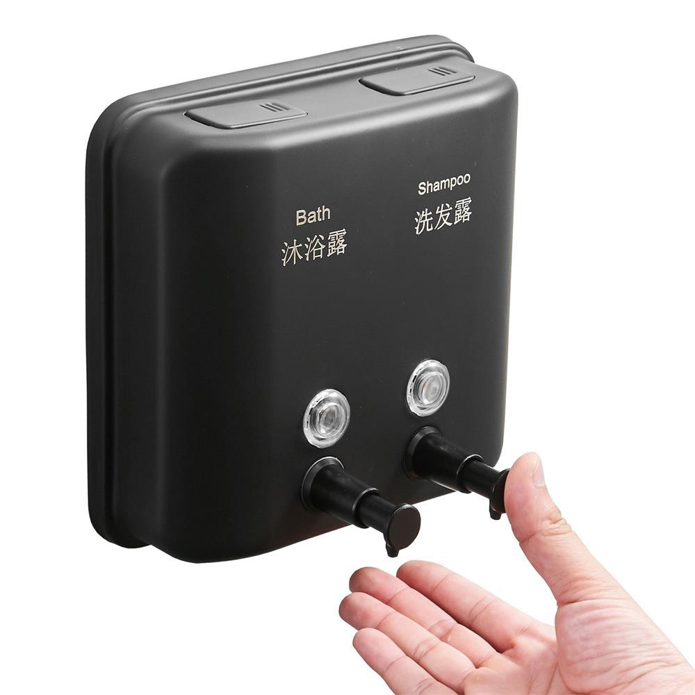 304不锈钢双头壁挂皂液器