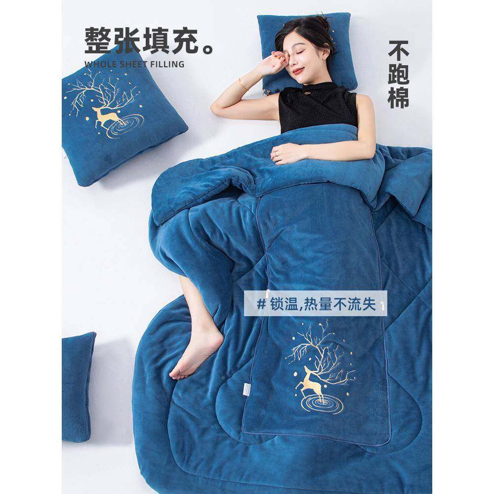 抱枕被10083192子两子加厚2025新款午睡毯车枕头被二合用内一车上