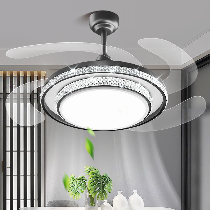 吊扇灯餐厅吊灯202FS886大5年新静款音体风扇灯现代简约气灯扇一