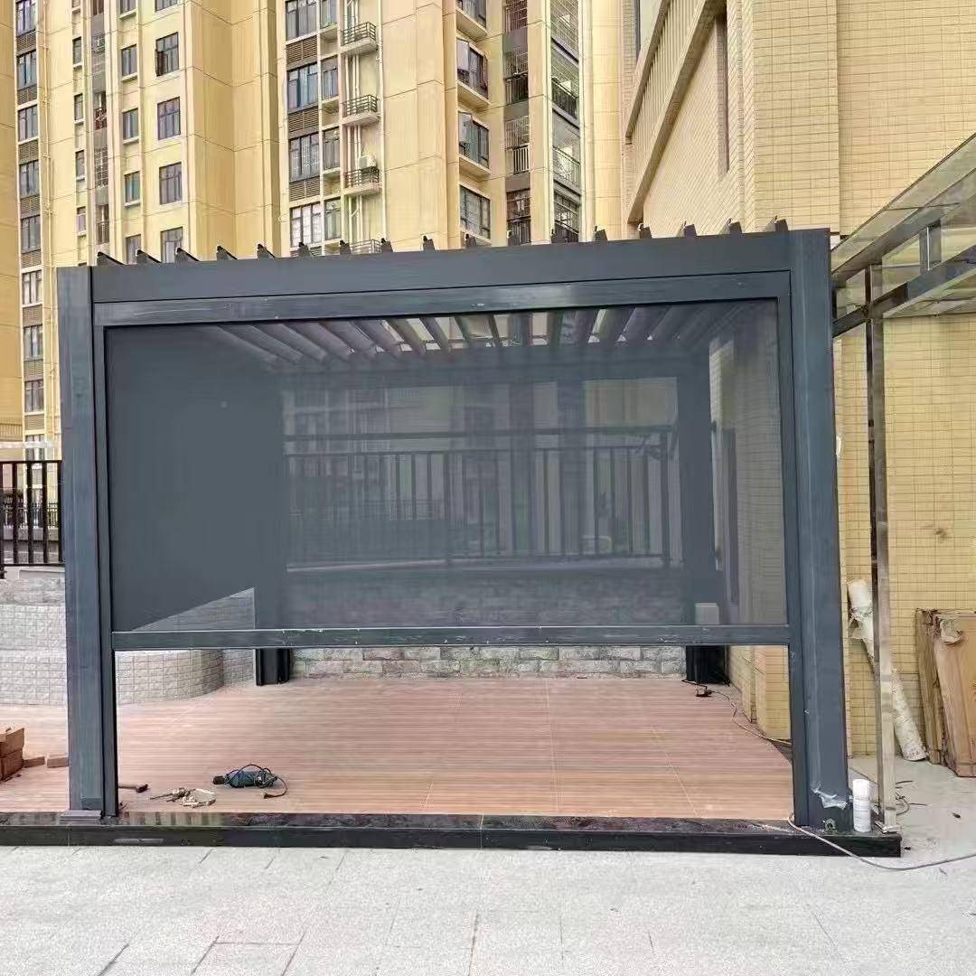 新中式户铝合金凉亭庭别墅外园休闲亭子室外花园院花IDI露台电动