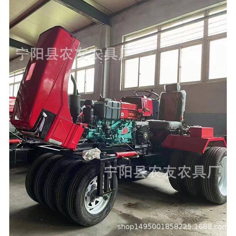 走麦田自压地式机3马力常武柴油旱QUA5田压实机小麦镇压机高架镇