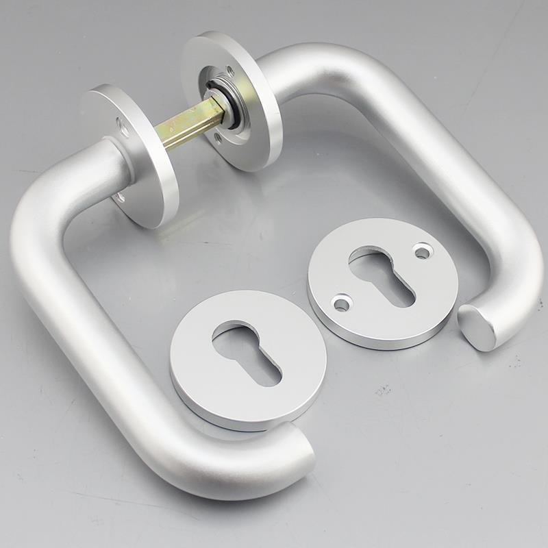 工程空分体锁白色室内门锁4家用通用型太585铝F76J7HSH圆形静音卧