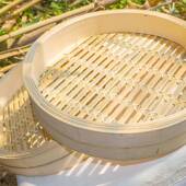 蒸罗定泗纶手馒编竹笼包子头笼屉小DSZ笼蒸包蒸笼家用商用竹制笼