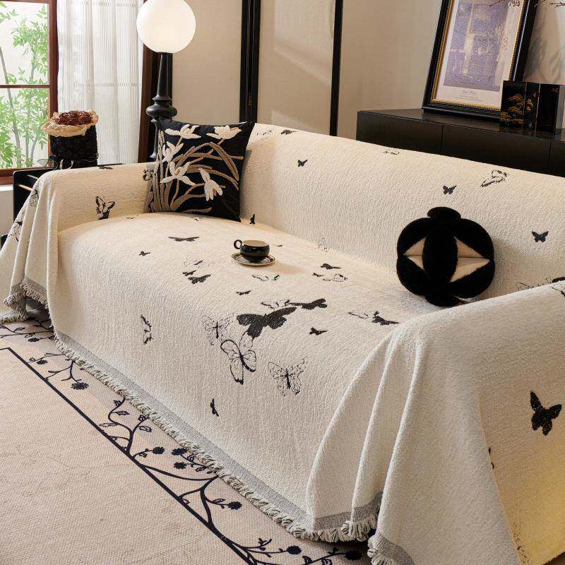 复古法式沙发巾全盖毯2025新款轻奢高级感雪尼尔秋冬沙发盖布套罩