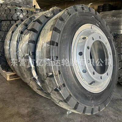 龙工十吨前对轮轮后单轮9.00-20实心胎车900-20叉825-20930充气轮
