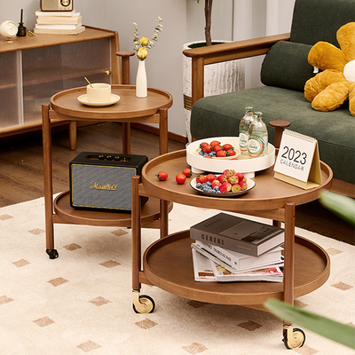 度庐桑德兰可移动客厅沙发边几现代简约小户型床头阳台双层小茶几