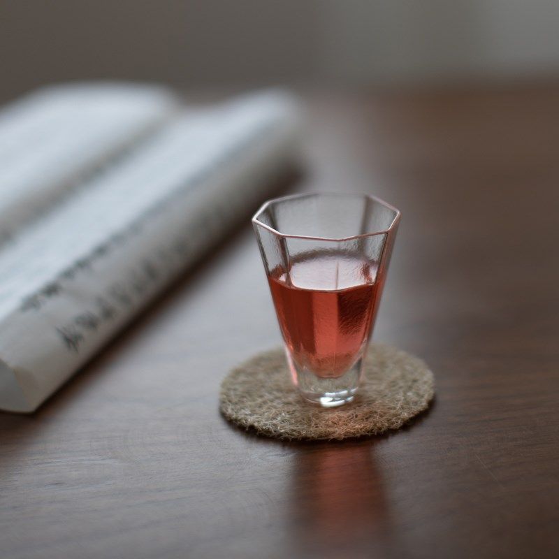 小土选物 高八角闻香杯 待客杯 玻璃品茗杯小茶杯主人杯 50ML