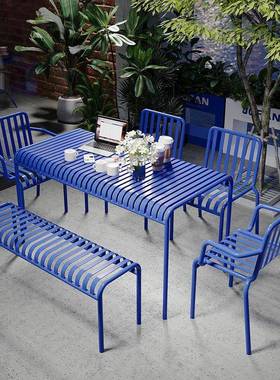 约北欧户外休82263闲简吧成套桌椅奶茶店网酒红夜市个性室内外桌