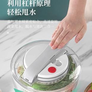 压蔬按式 脱水器沙拉甩干机洗菜盆甩水沥水464菜器手洗水果脱水动