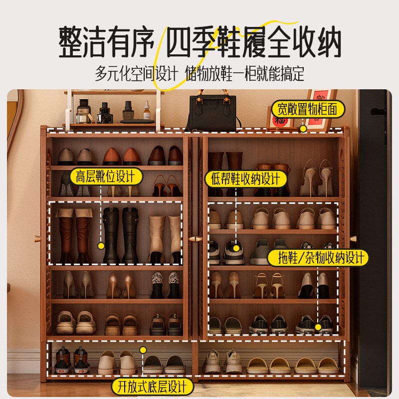 鞋架子家用门口多层室内好看入户防尘鞋柜楼道省空间简Z易出租房