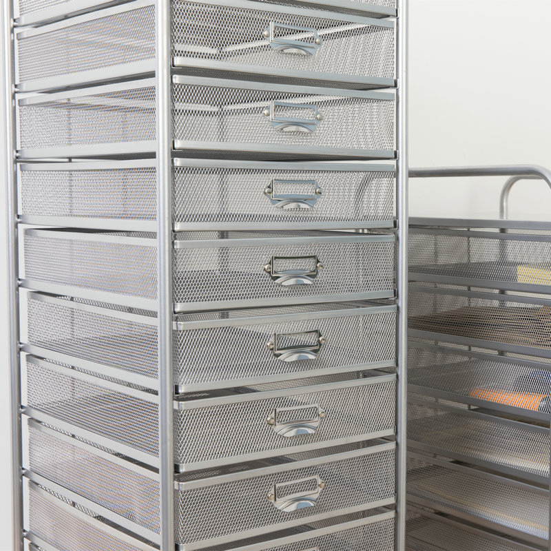 铁艺A4多层文i件架A3抽屉推车办公收纳整理资料柜档案分类置物书