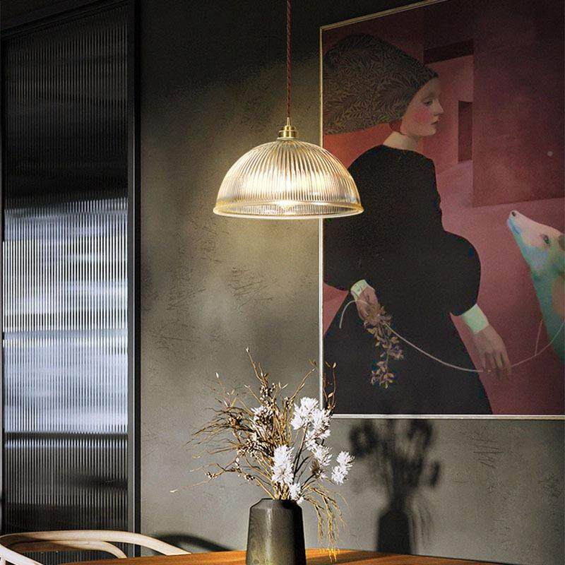 NT-D-BL0意铜灯客餐创厅厅书房卧室床头灯餐饮酒店简约条纹碗玻璃,家装灯饰光源,智能吊灯,淘宝优惠券,粉丝福利购,淘宝优惠卷