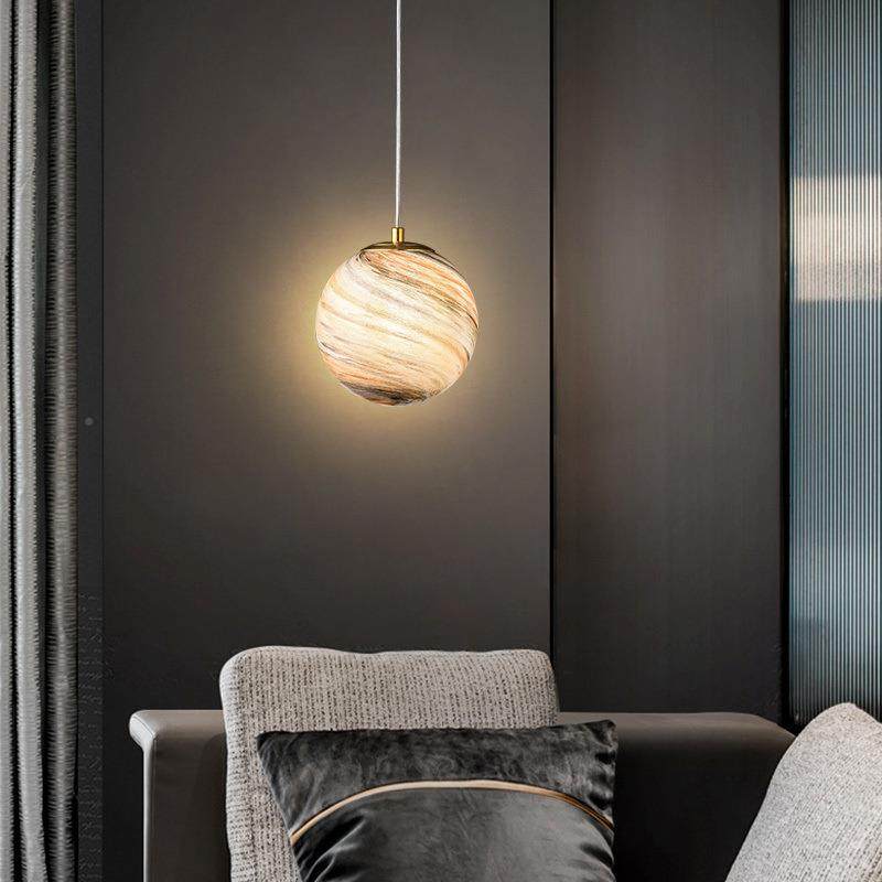 北欧星球长吊灯复式别旋转楼梯灯墅大灯创意159流灯浪吊地球灯具,家装灯饰光源,智能吊灯,淘宝优惠券,粉丝福利购,淘宝优惠卷