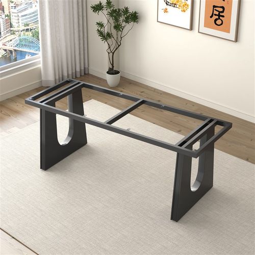 覆古实木桌桌f腿支架岩板奢石餐桌底座桌脚茶桌书桌桌面支撑桌脚