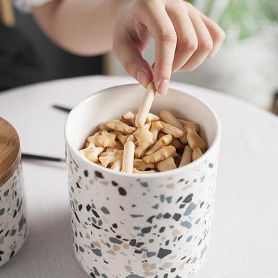 陶瓷磨石收纳密封罐厨房食品茶915叶五谷杂零粮糖果储食物罐水大