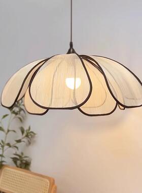 中古风花13780瓣吊灯艺奶术油风餐厅童灯法式布艺卧室灯儿房间灯