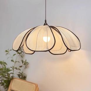 中古风花13780瓣吊灯艺奶术油风餐厅童灯法式 布艺卧室灯儿房间灯