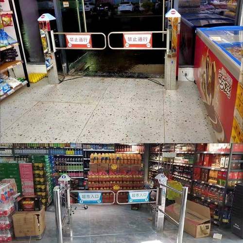 151厂家直销超入口单向感应商超市摆闸超单场市市入口不锈钢向门