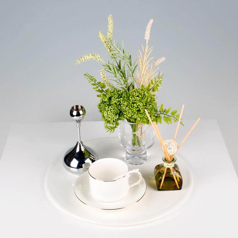 饰现代简约茶厅几装套装摆设样板房售楼处客套装摆件托盘FWF套装