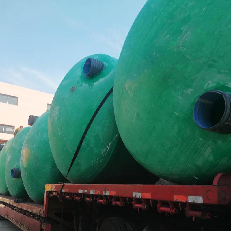 玻璃钢一体化污化粪池1立方0立方50立三格式玻璃方钢隔池油现货厂