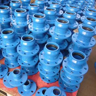 弯VC管用球墨铸铁管件EN545EN通128VSD42喷塑法兰承口P头三管件