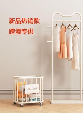 猫耳脏衣篮LFO挂衣架家用移卧室浴室大量动落地衣服可收纳容架衣