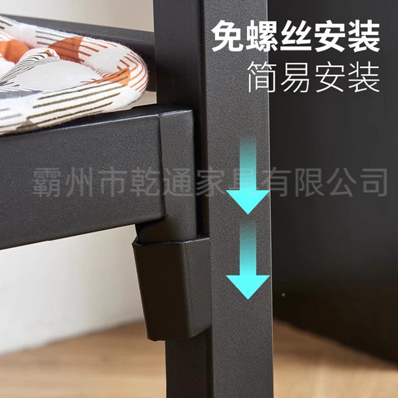 单人铁艺2床单层2251.米.米出1租房铁架床工地宿舍床学生简5约铁