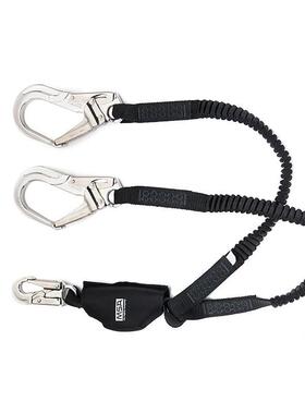 MSA腿29710208070（老型号930200)V系列安全绳弹双性绳42米大挂钩