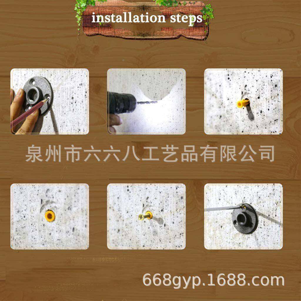 墙架上毛巾收475纳工业风美式浴艺室置物架铁管单层壁挂式水搁板,收纳整理,纸巾架,淘宝优惠券,粉丝福利购,淘宝优惠卷