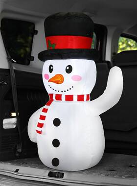 圣载诞节圣车气模汽车后备箱诞老人节日气模派对用品MHT气模厂