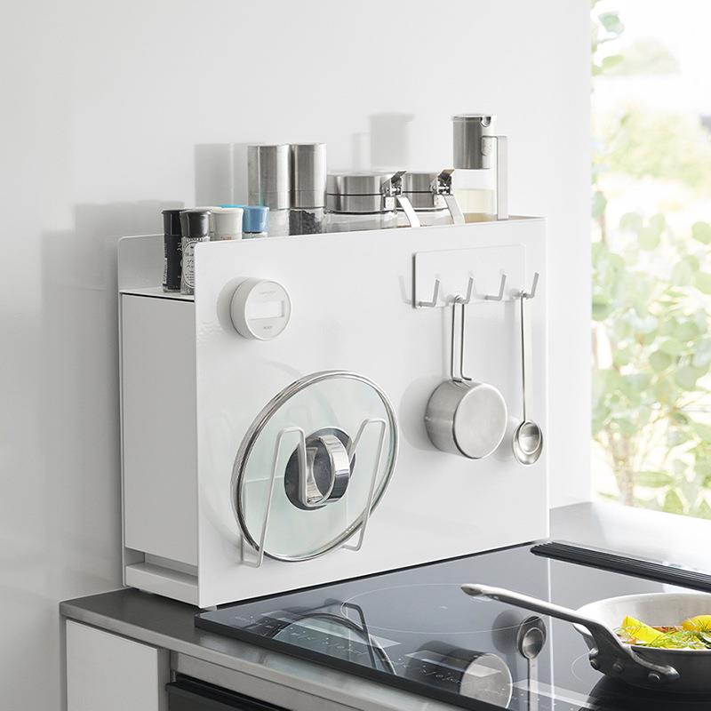 厨房可抽拉置物架台面防尘理防潮空瓶罐收纳989大架间调料盒整放