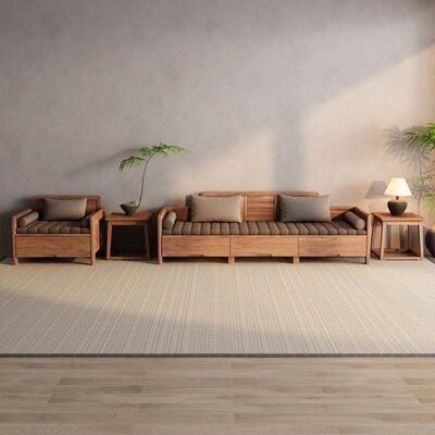 新中式胡桃POI实木木汉床罗全客厅书房现代简约储物沙贵发妃床榻