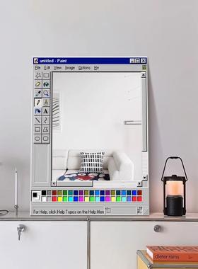 is风众镜子n装饰JZ253003画客小件厅落地摆卧室床头柜桌面创意布