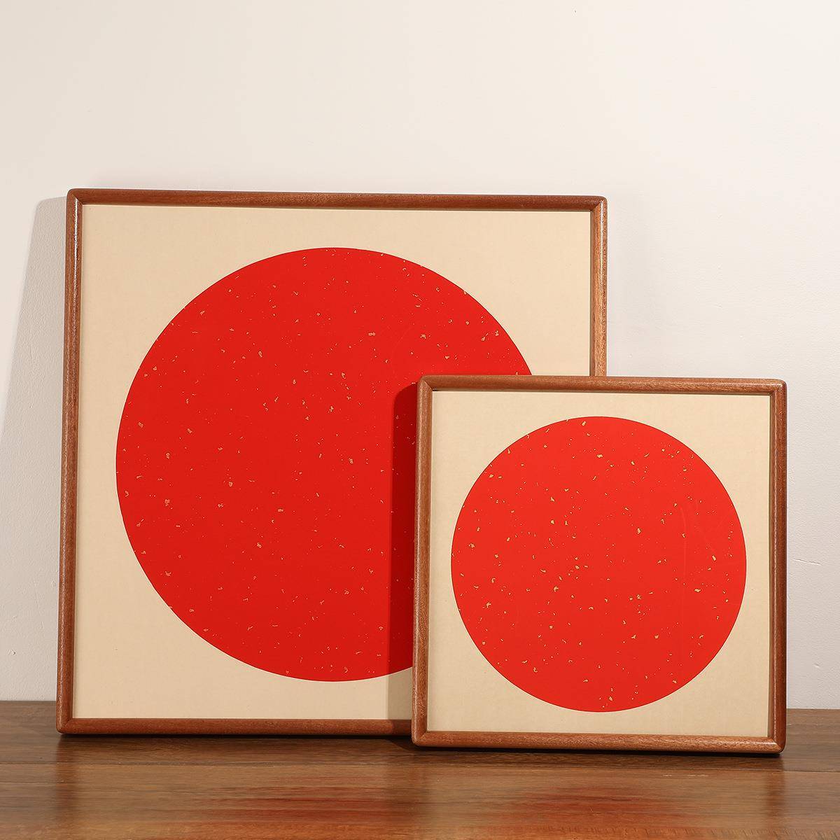 新中国式实木圆角榫卯画框装裱字S1535画画相框挂空墙自3装外框33