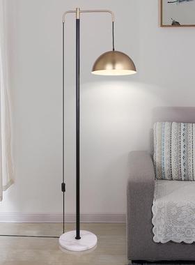 后现立代大理石落地灯创意客书房酒床头店金色金厅属式灯36822沙