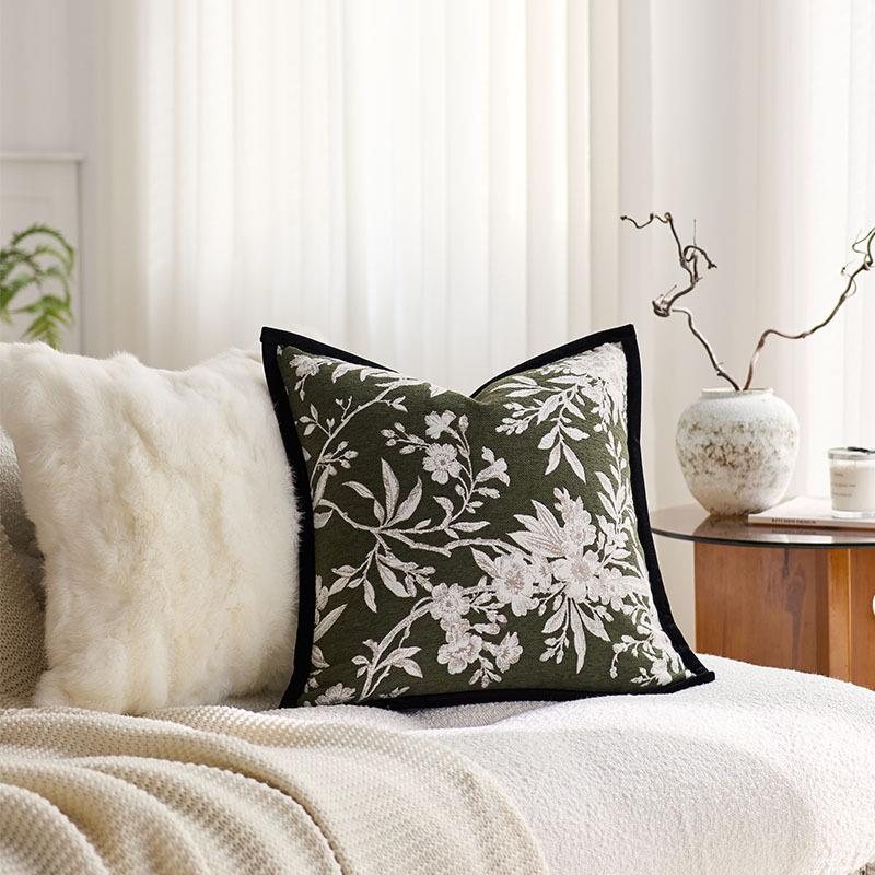 中古风古高客级样感抱枕靠垫厅沙发雪尼尔FCR复靠枕板间酒店靠枕