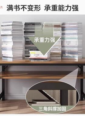 长条子墙窄书桌简易长方形办公习桌双人学桌电脑桌家靠用工桌00作