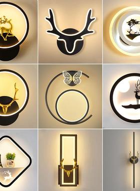 壁灯卧室床头墙简意灯现代约创温馨楼梯壁灯65590北欧儿童房灯网