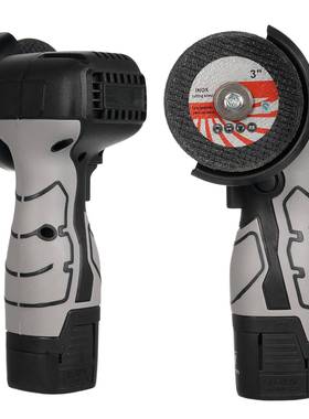 灰色欧规16.8V有刷锂充电式迷你磨机套带塑盒电角磨装机切割角向