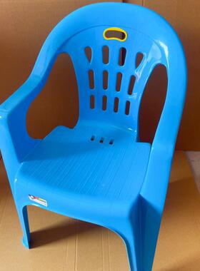 厚塑加料靠背扶手椅滩JBP成人餐椅饭店大排档沙靠背防滑熟胶家凳