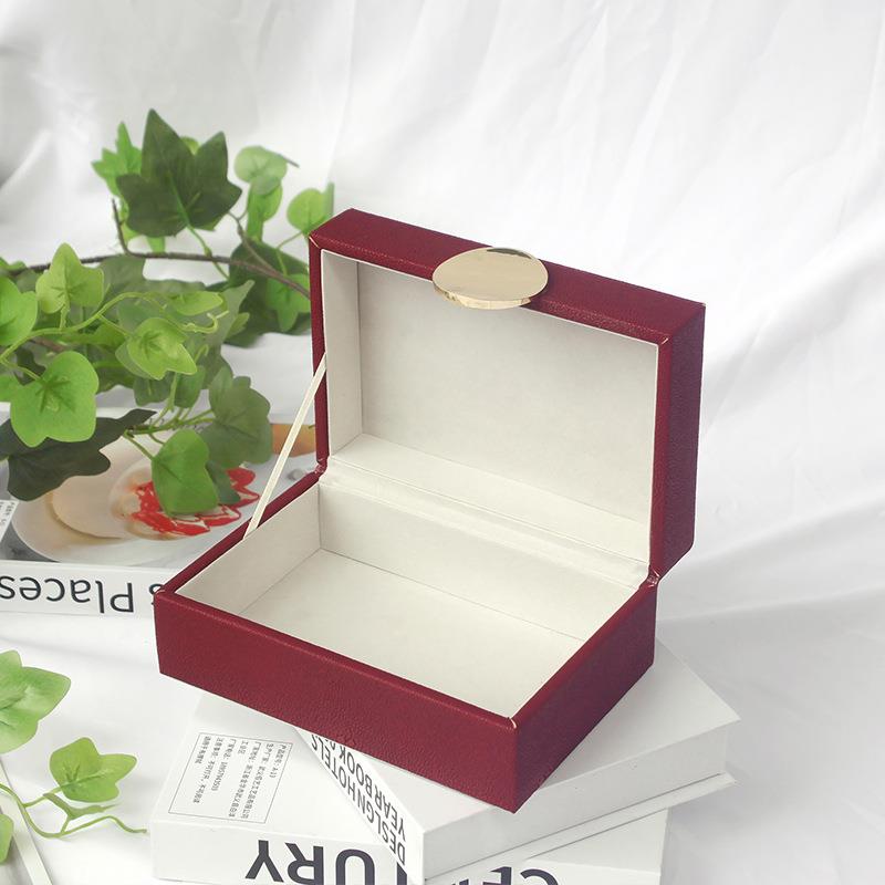 现代轻奢饰样居板房衣帽间首盒收纳家木质皮革装饰摆件KGF空盒盒