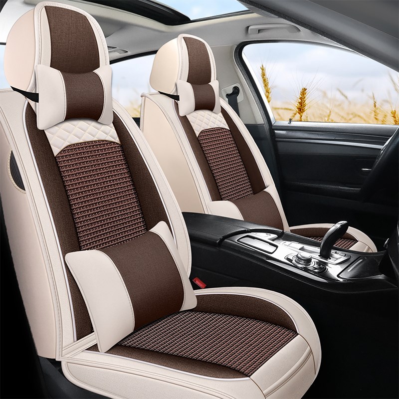 七座汽车座套冰丝全包五菱宏光S3佳辰宝骏四O季通用坐垫夏季防热